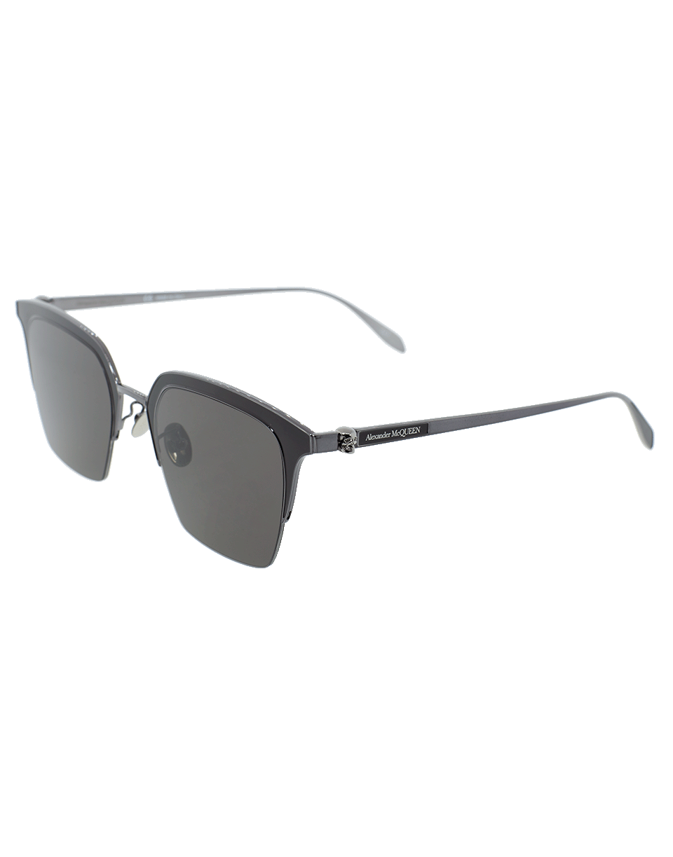 ALEXANDER MCQUEEN-Square Frame Sunglasses-GREY