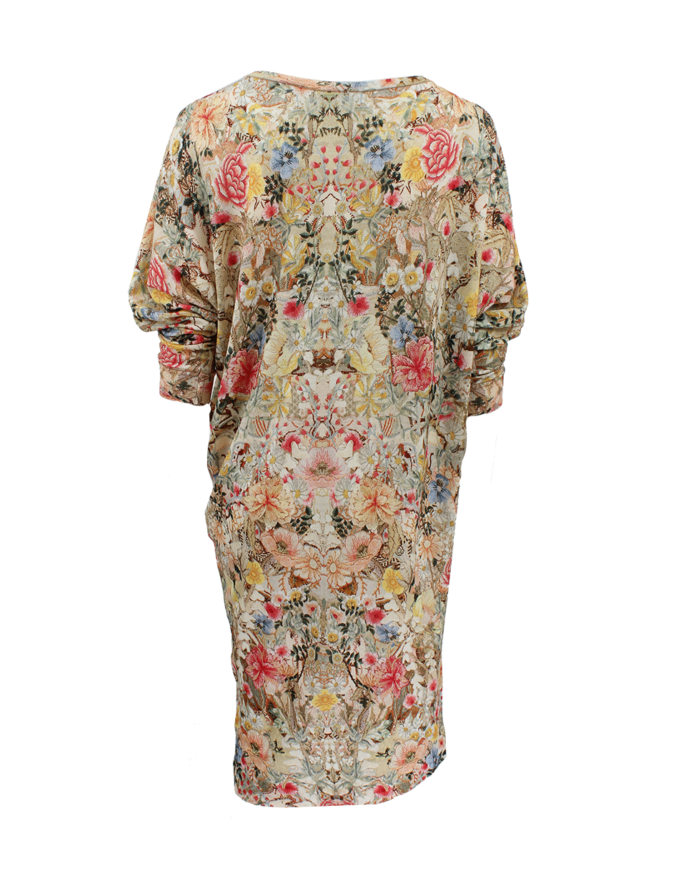 ALEXANDER MCQUEEN-Asymmetrical Print Dress-