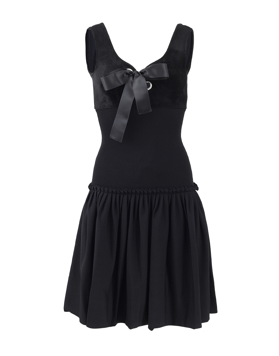 ALEXANDER MCQUEEN-Sweetheart Tie Neck Detail Dress-