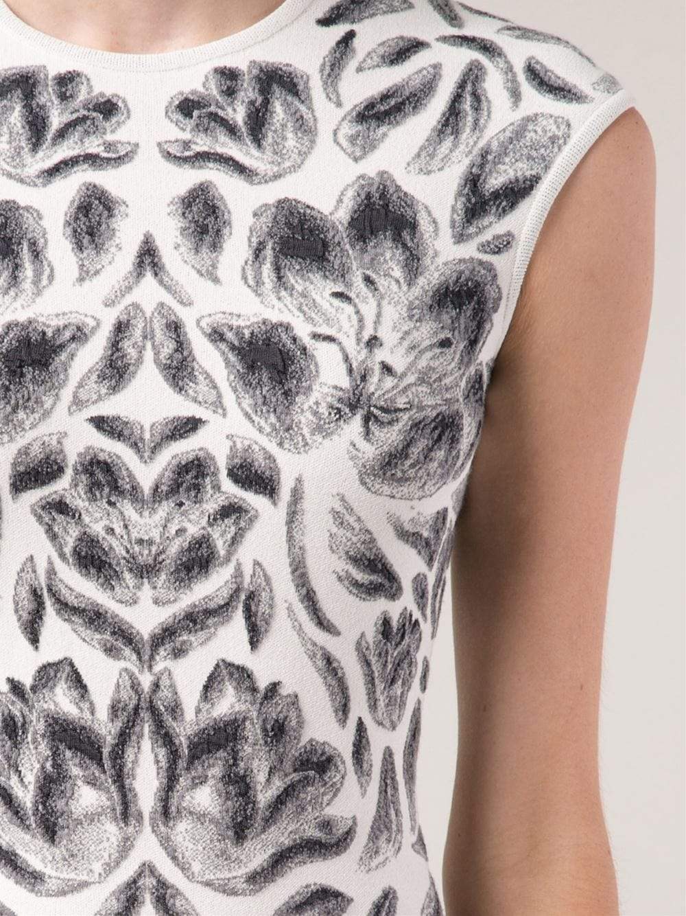 ALEXANDER MCQUEEN-Tulip Knit Dress-