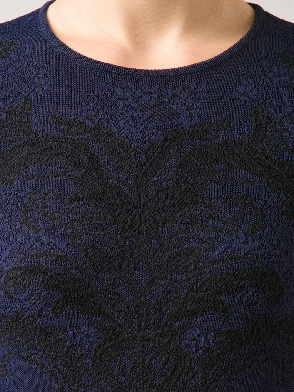 ALEXANDER MCQUEEN-Baroque Lace Knit Dress-