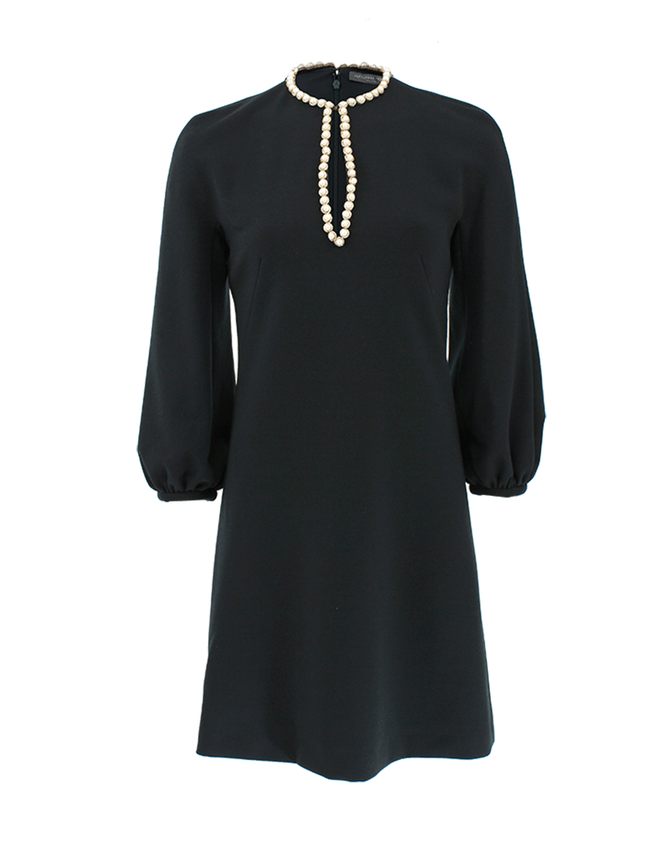 ALEXANDER MCQUEEN-Pearl Trim Tunic Dress-