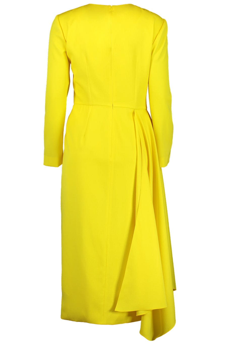 ALEXANDER MCQUEEN-Long Seeve Draped Pen Dress-