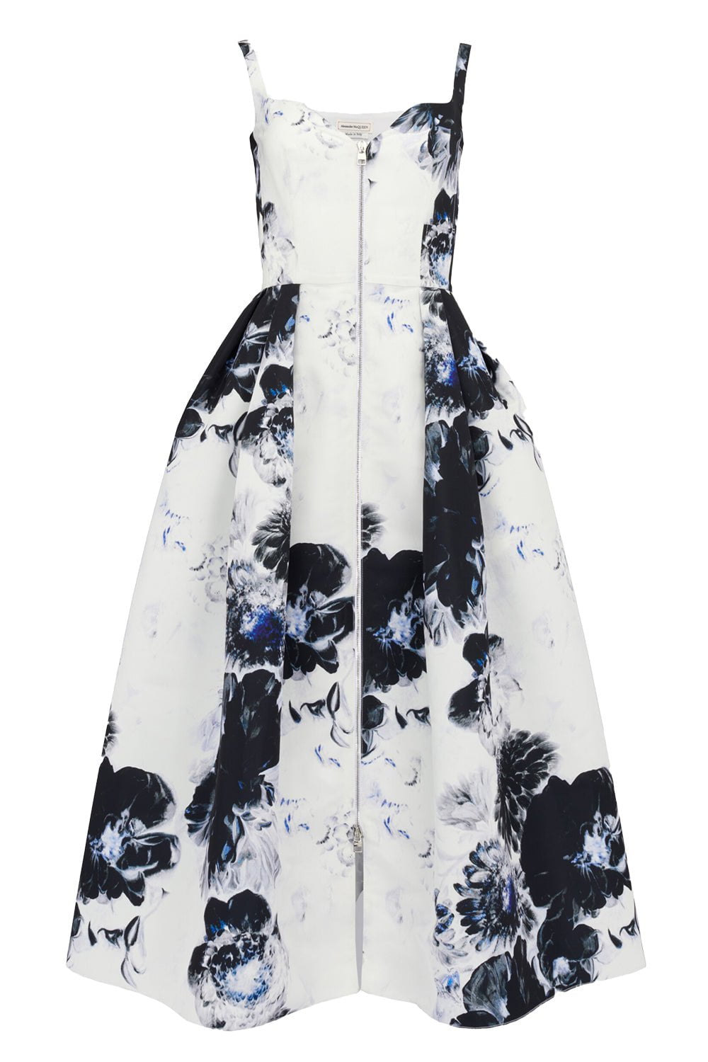 ALEXANDER MCQUEEN-Chiaroscuro Midi Dress-