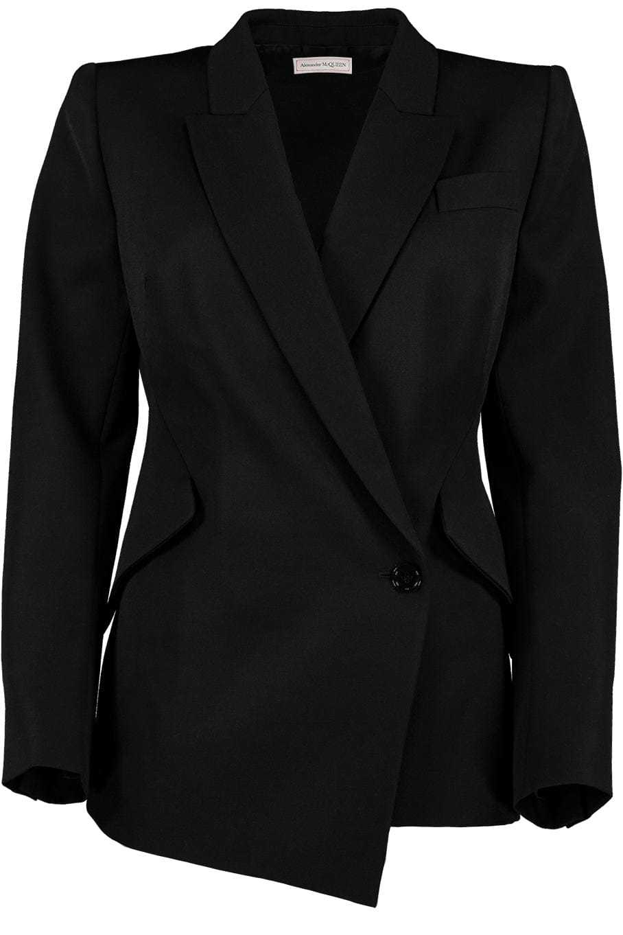 ALEXANDER MCQUEEN-Drop Hem One Button Jacket-