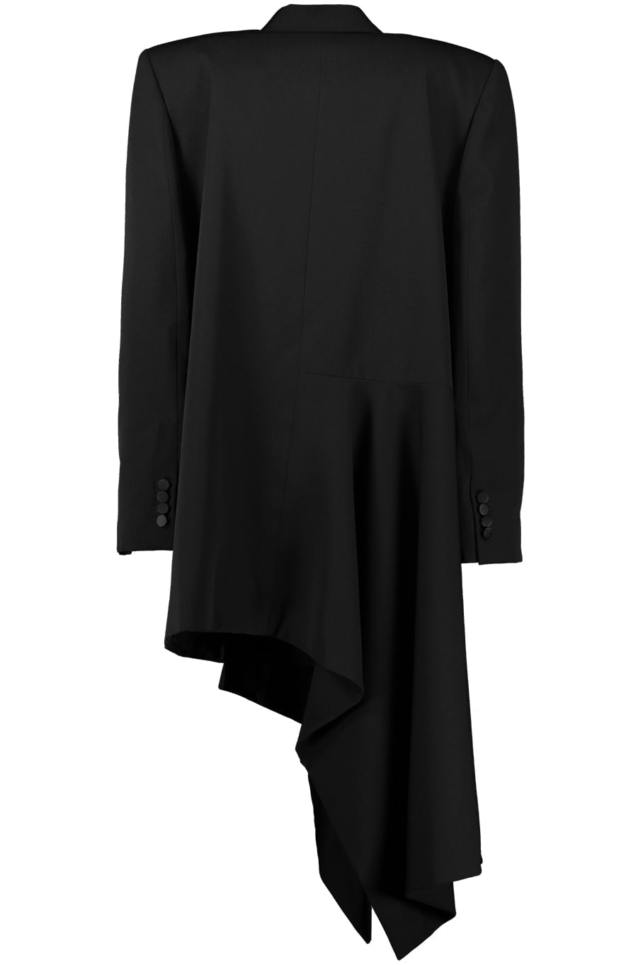 ALEXANDER MCQUEEN-Crisp Wool Tailored Jacket-BLACK