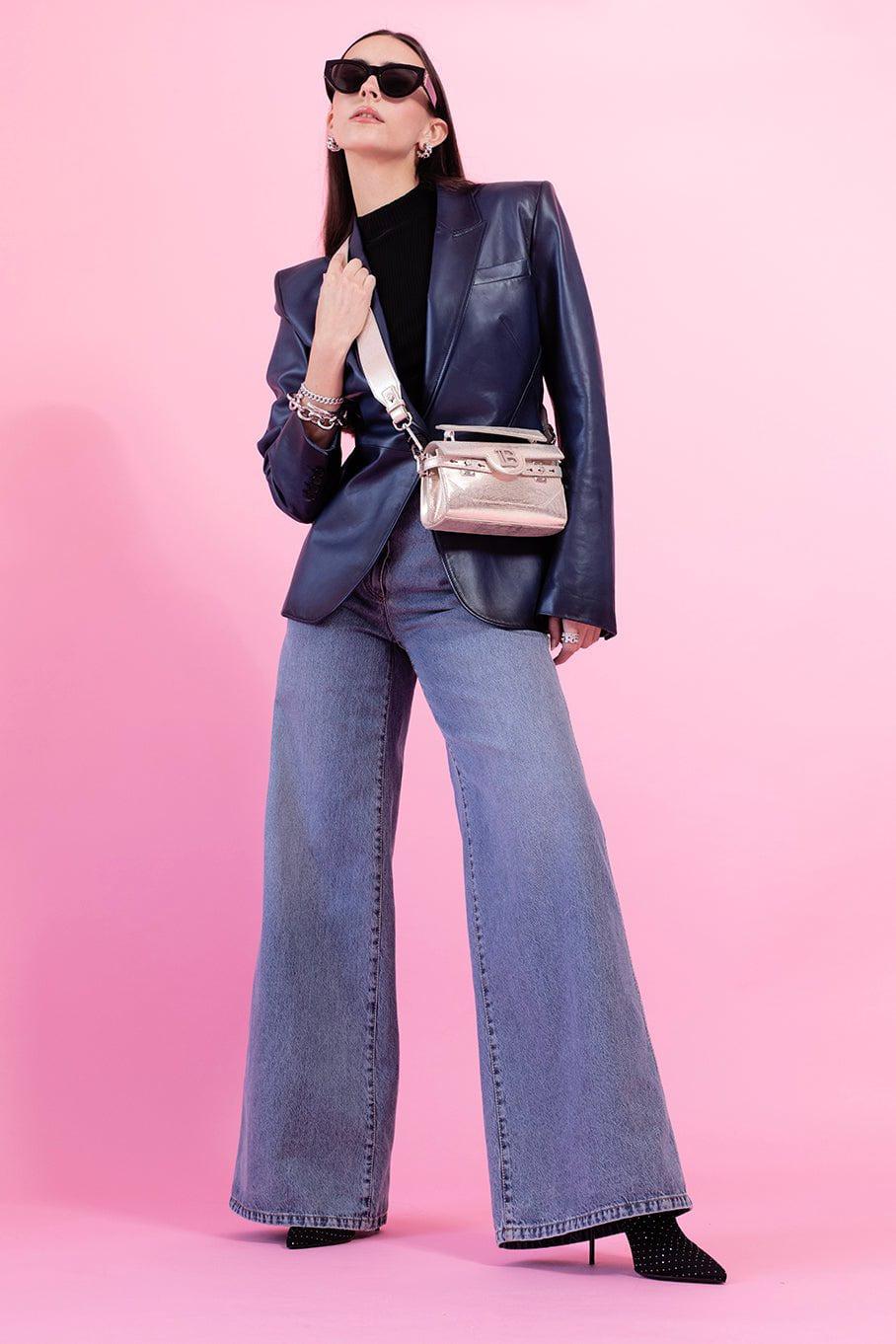 ALEXANDER MCQUEEN-Leather Jacket-MIDNIGHT