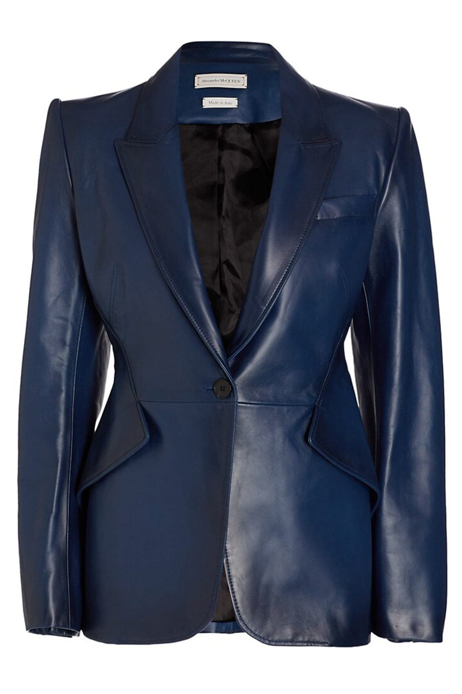 ALEXANDER MCQUEEN-Leather Jacket-MIDNIGHT