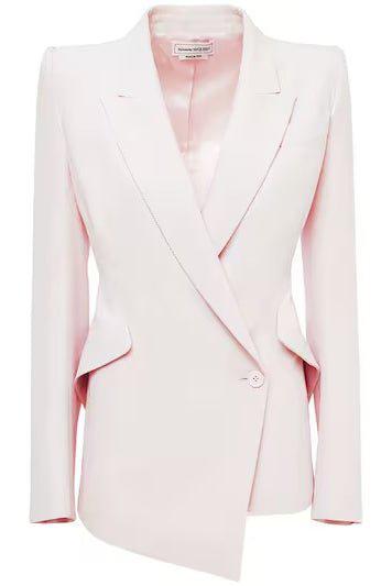 ALEXANDER MCQUEEN-Drop Hem One Button Jacket-