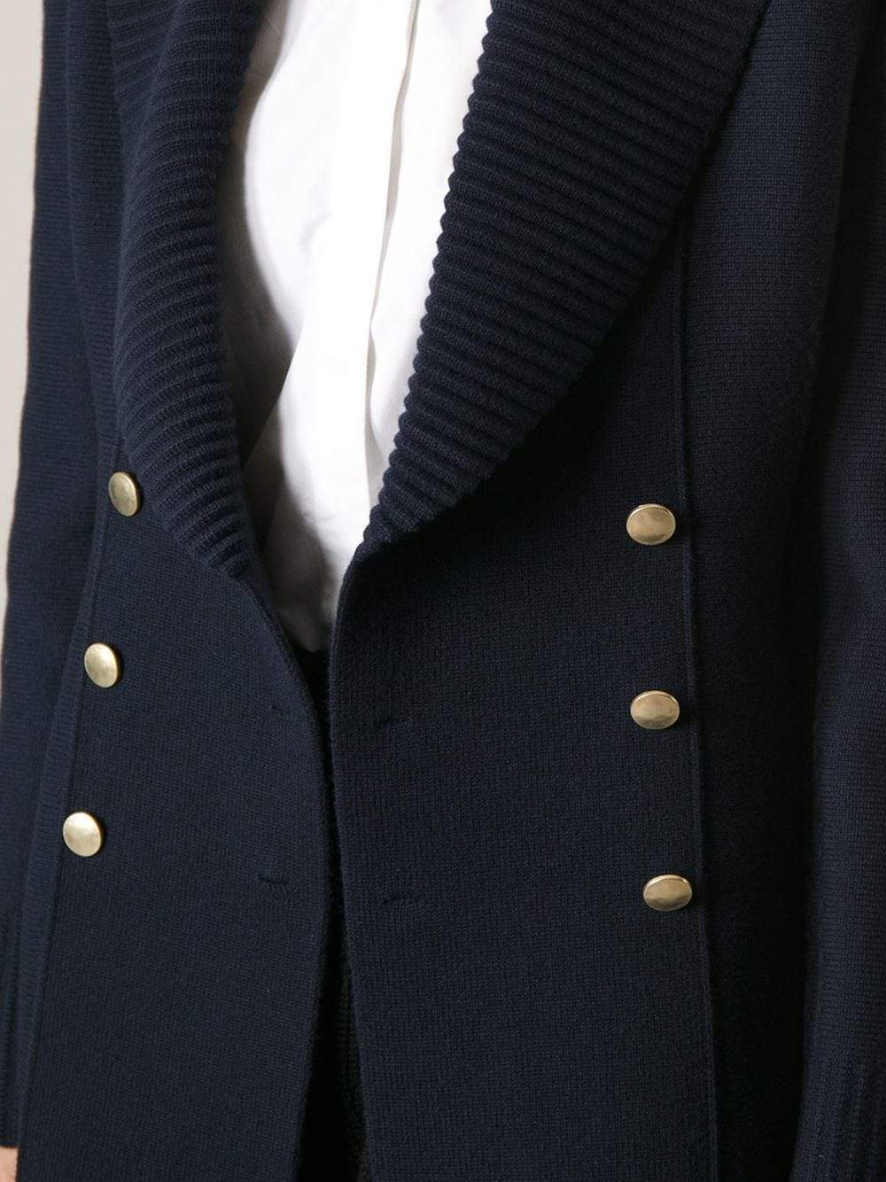 ALEXANDER MCQUEEN-Ribbed Lapel Peplum Jacket-