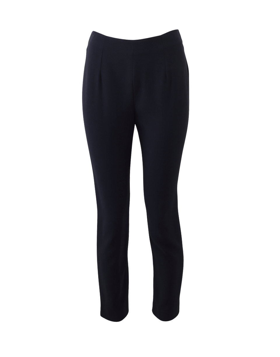 ALEXANDER MCQUEEN-High Waist Back Zip Pant-