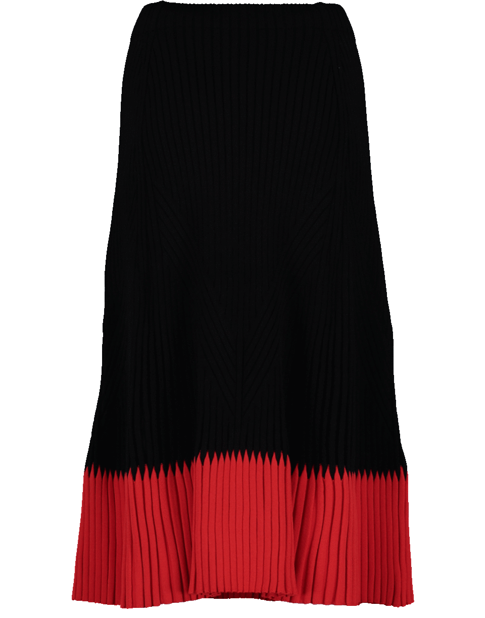 ALEXANDER MCQUEEN-Knit Midi Skirt-