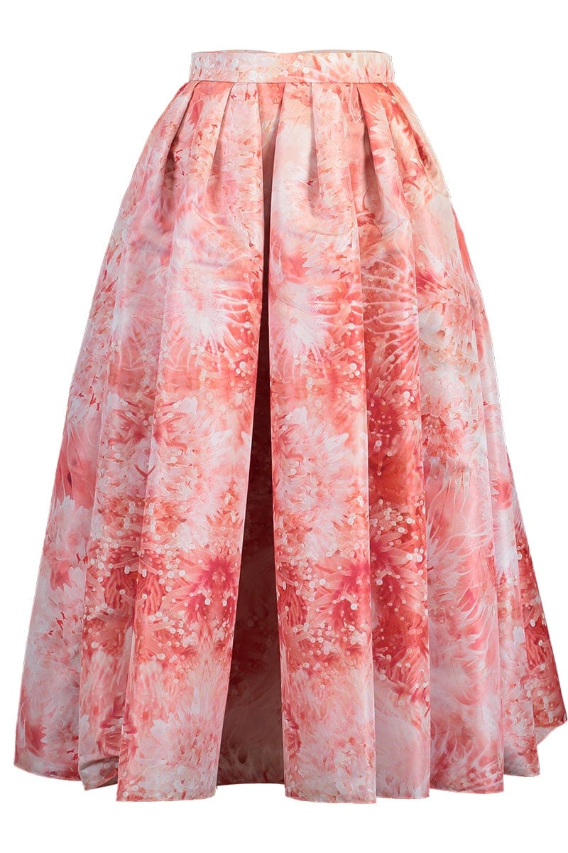 ALEXANDER MCQUEEN-Pleated Midi Skirt-