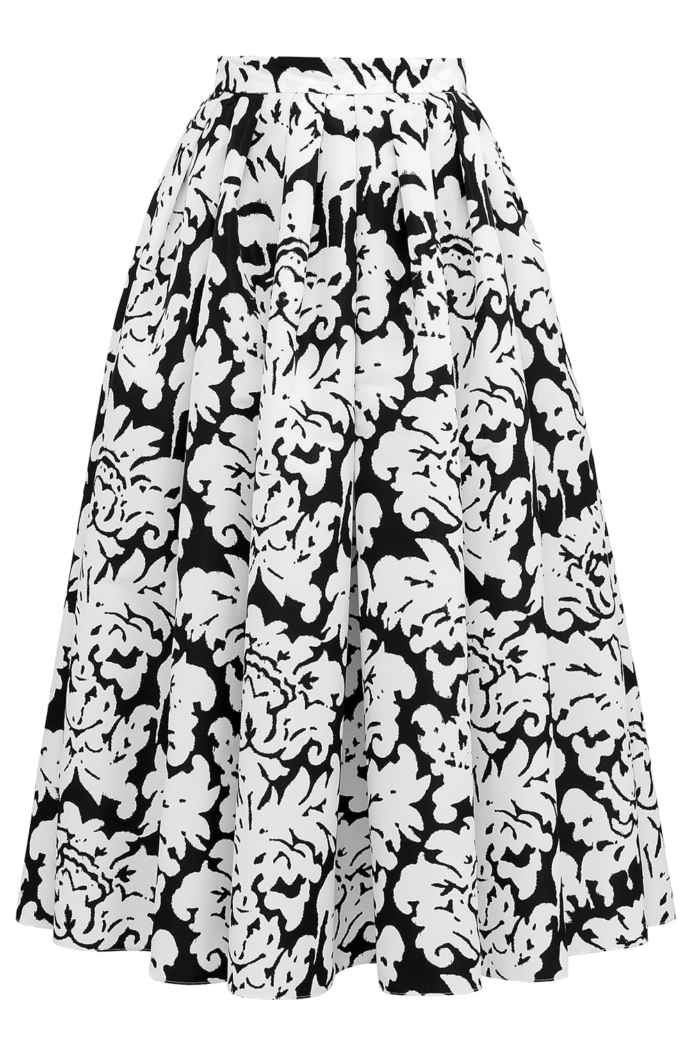 ALEXANDER MCQUEEN-Pleated Midi Skirt-