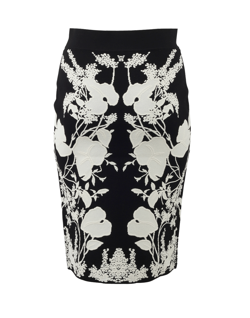 ALEXANDER MCQUEEN-Belle Epoque Knit Skirt-
