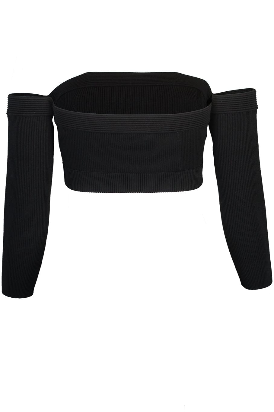 ALEXANDER MCQUEEN-Off Shoulder Crop Top-