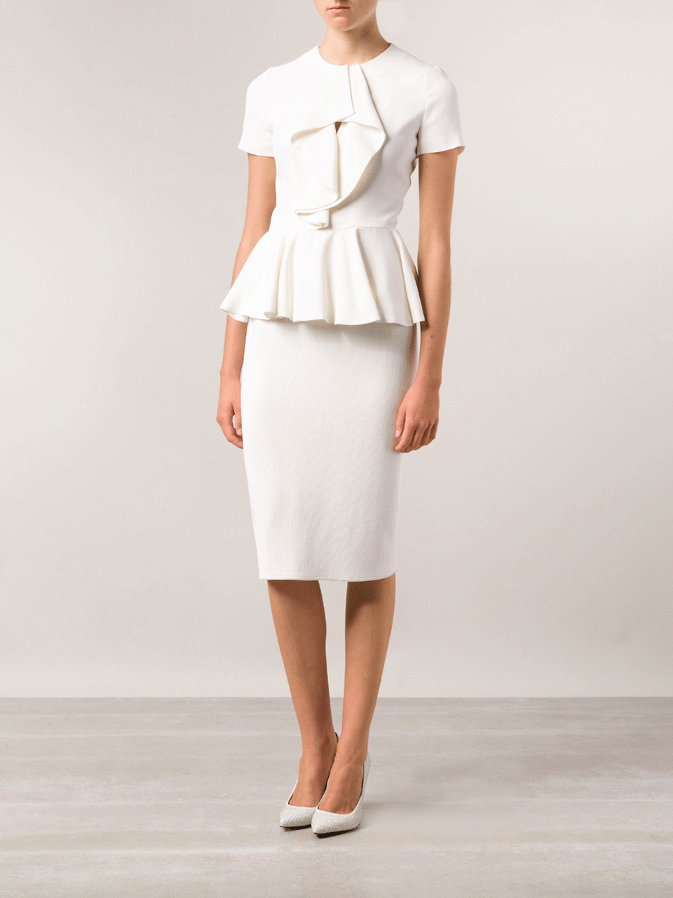 Peplum Ruffle Top | ALEXANDER MCQUEEN – Marissa Collections