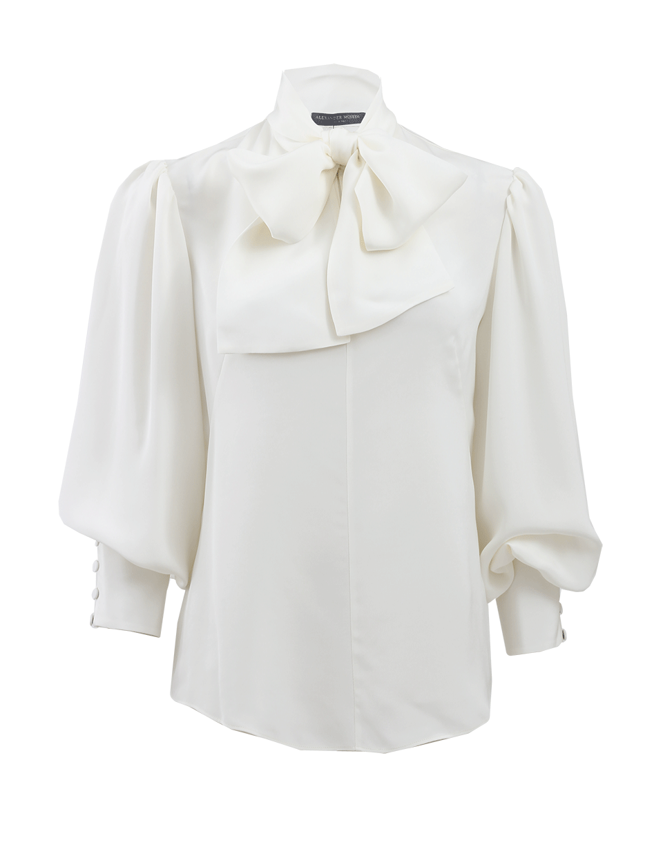 ALEXANDER MCQUEEN-Oversized Blouse With Necktie-