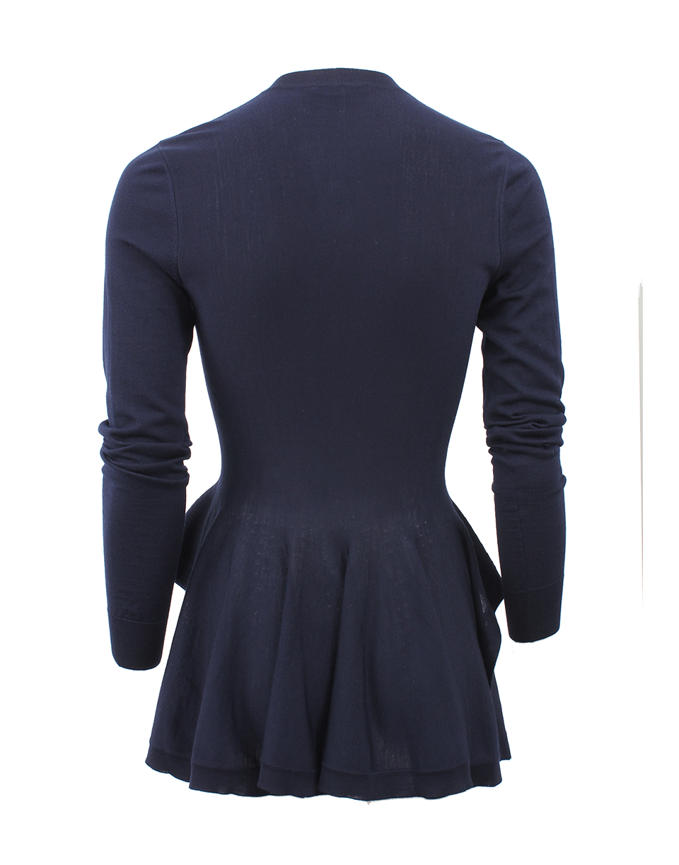 ALEXANDER MCQUEEN-Peplum Cardigan-