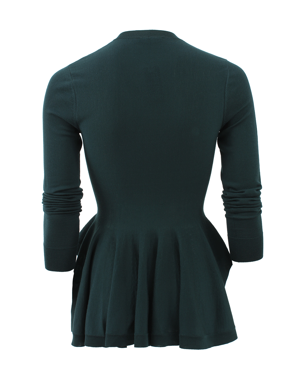 ALEXANDER MCQUEEN-Peplum Cardigan-