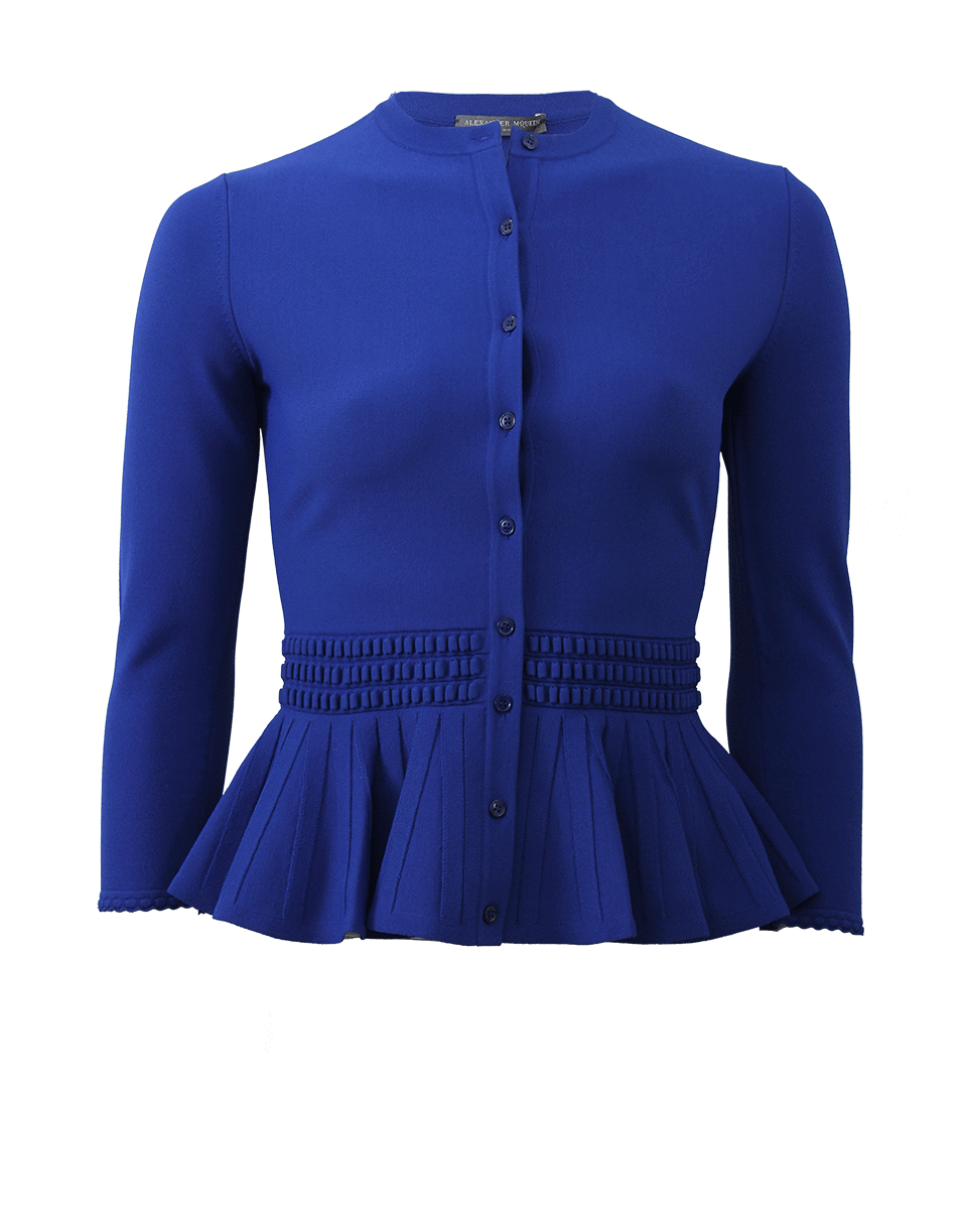 ALEXANDER MCQUEEN-Peplum Cardigan-