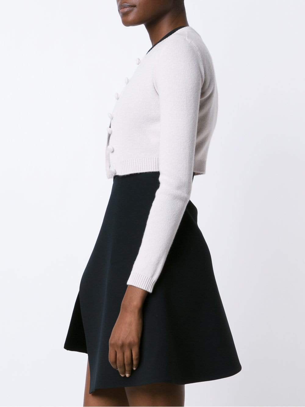 ALEXANDER MCQUEEN-Cropped Cardigan-