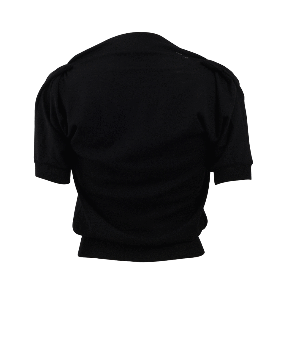 ALEXANDER MCQUEEN-Twisting Knit Blouse-