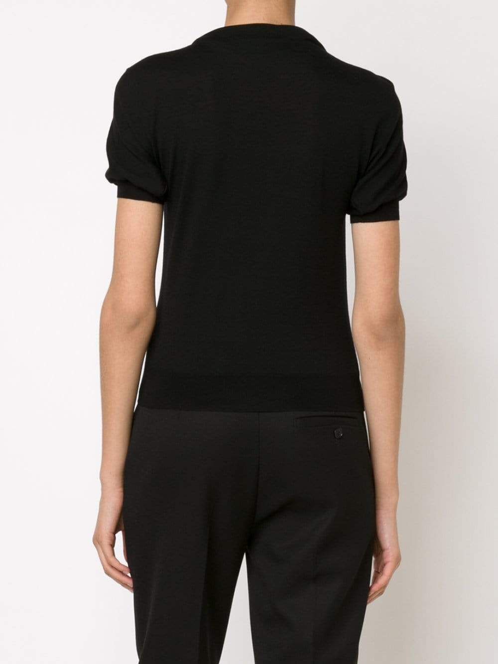 ALEXANDER MCQUEEN-Twisting Knit Blouse-