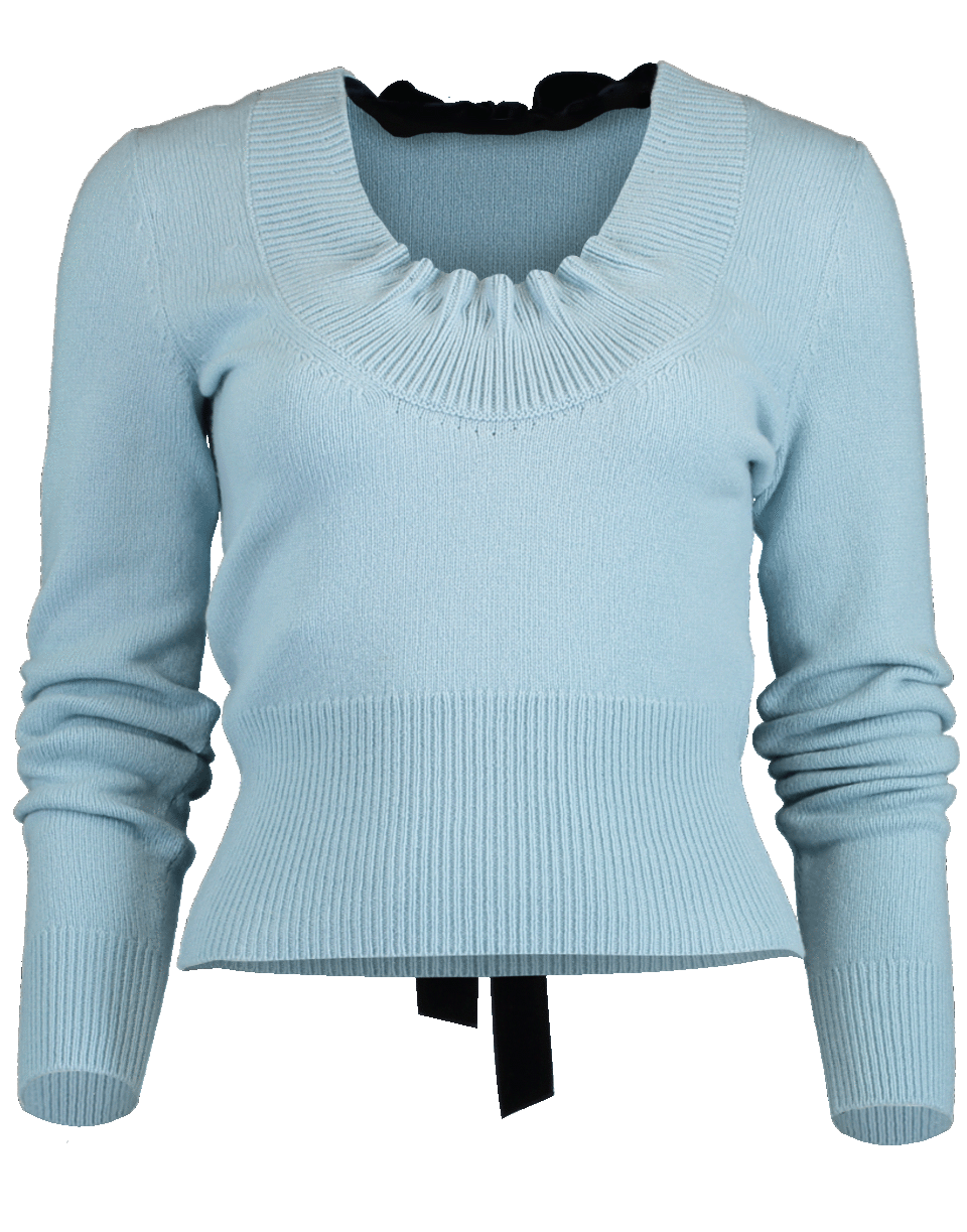 ALEXANDER MCQUEEN-Bow Cashmere Sweater-