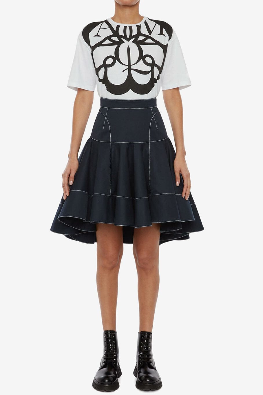 ALEXANDER MCQUEEN-Exploded Seal Logo T-Shirt-