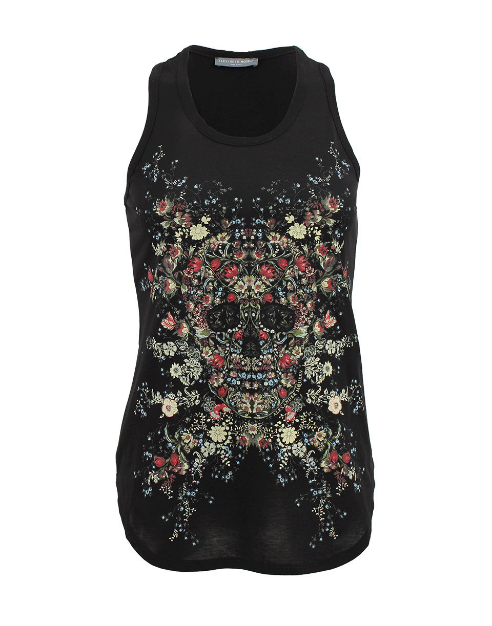 ALEXANDER MCQUEEN-Floral Skull Tank-