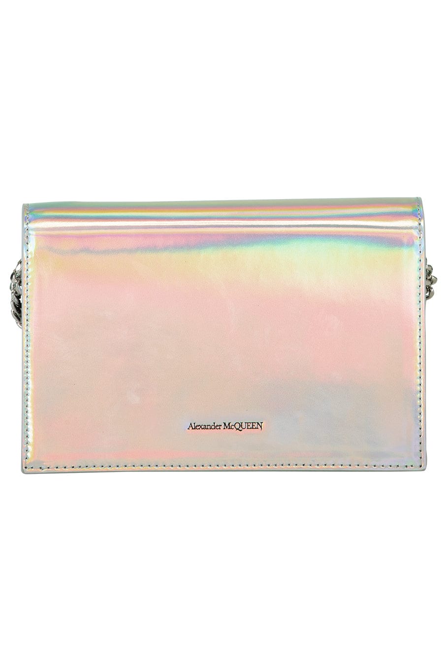 ALEXANDER MCQUEEN-Skull Mini Bag - Iridescent Silver-IRIDESCENT SILVER