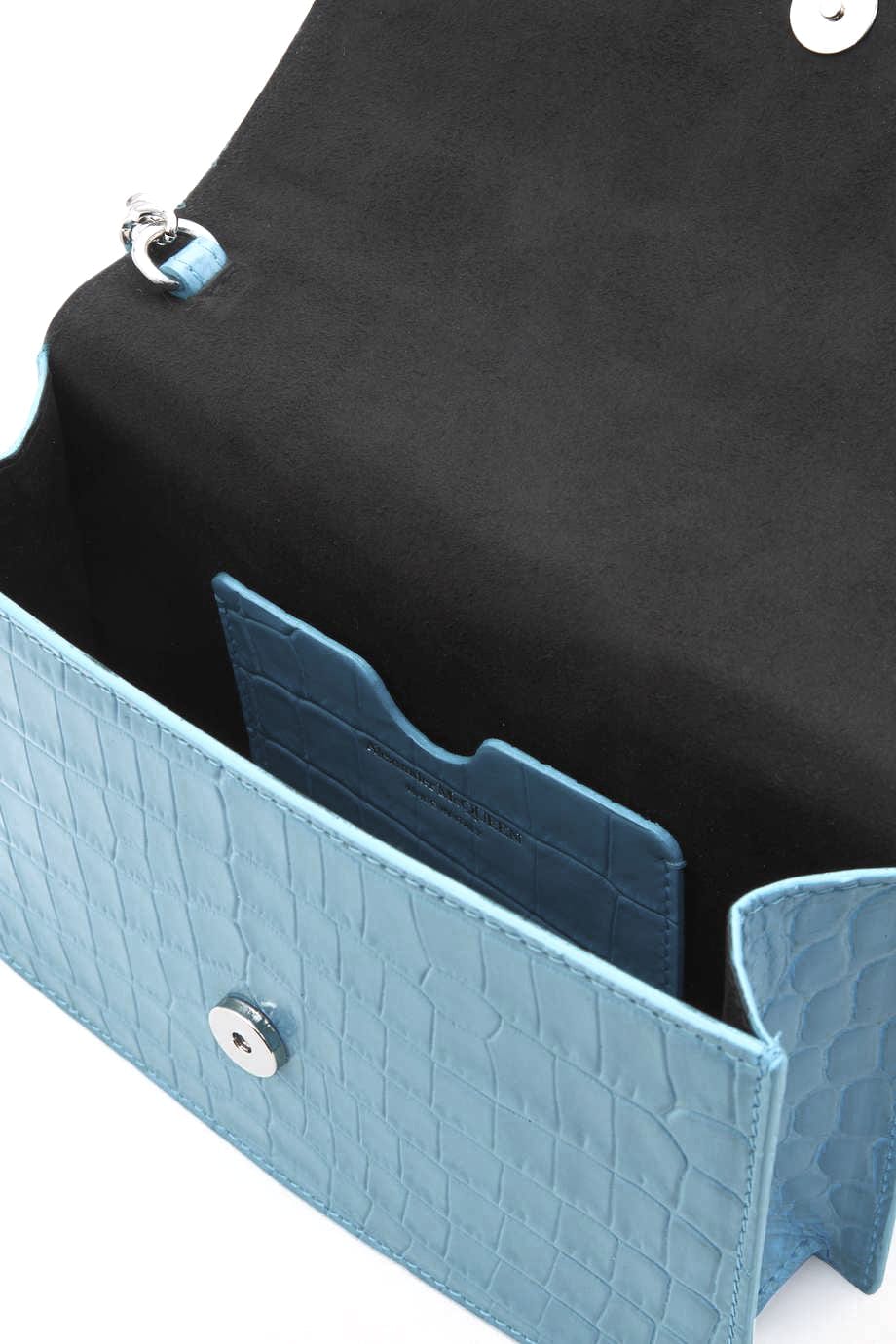 ALEXANDER MCQUEEN-Skull Mini Bag - Pale Blue-PALEBLU