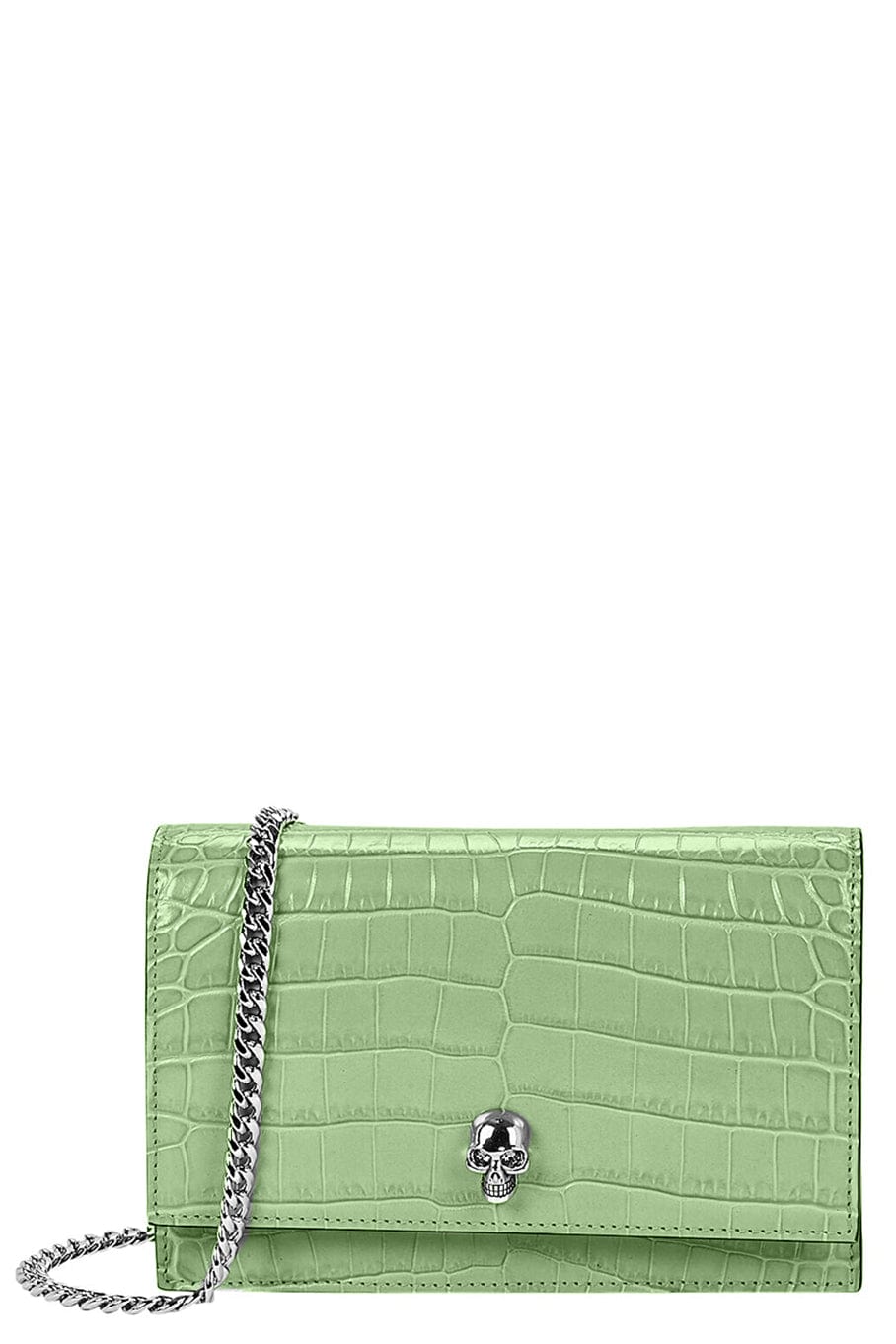 ALEXANDER MCQUEEN-Skull Mini Bag - Sage-SAGE