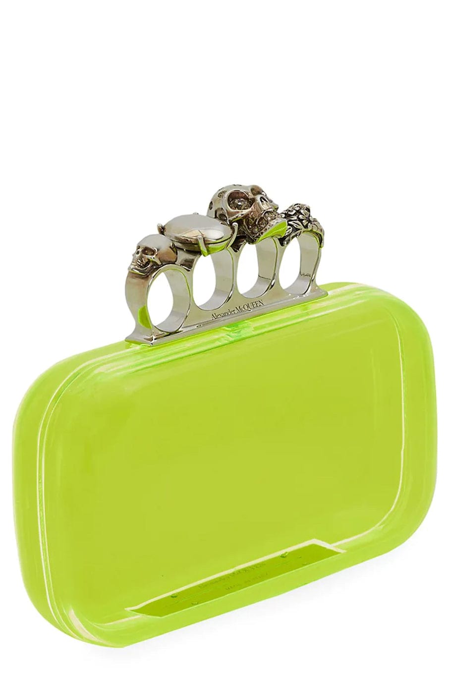 ALEXANDER MCQUEEN-Skull Box Clutch-YELLOW
