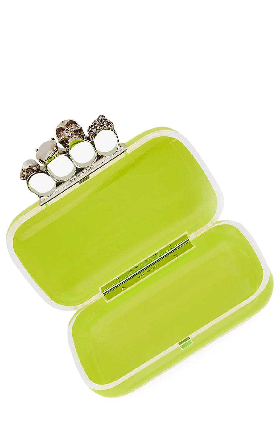 ALEXANDER MCQUEEN-Skull Box Clutch-YELLOW