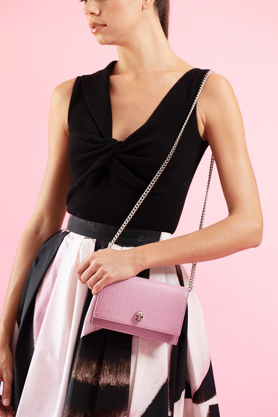 Pink alexander mcqueen bag sale