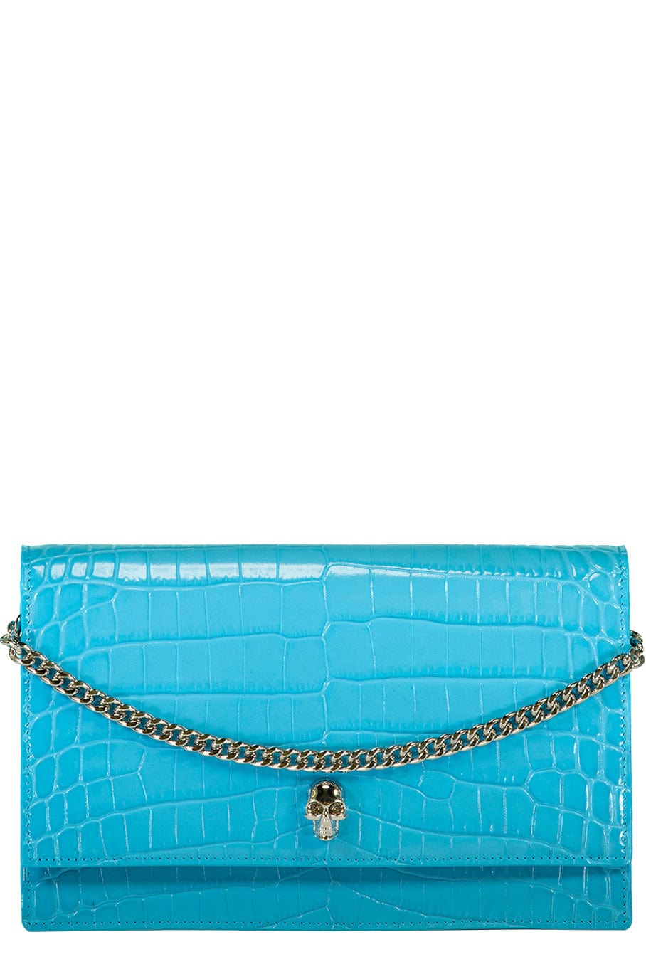 ALEXANDER MCQUEEN-Skull Medium Bag - Cerculean-CERULEAN