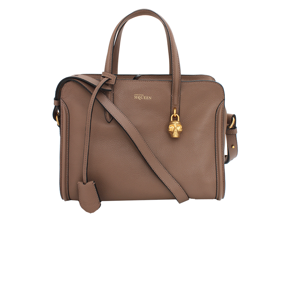 ALEXANDER MCQUEEN-Padlock Small Zip Around-COCCO