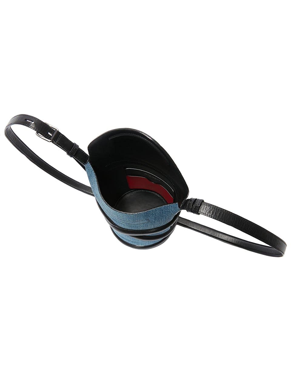 ALEXANDER MCQUEEN-The Curve Small Bag - Denim-DENIM