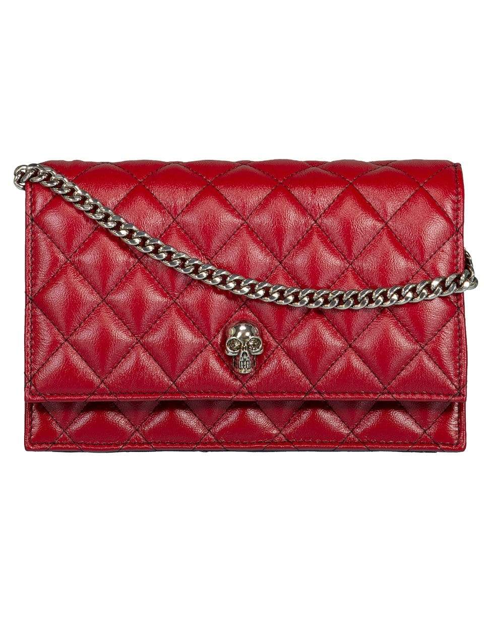 ALEXANDER MCQUEEN-Red Skull Mini Bag-DK RED