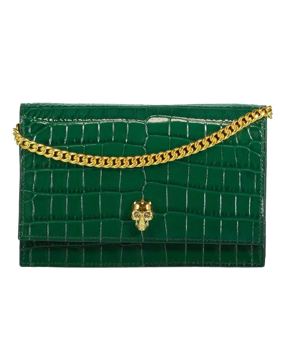ALEXANDER MCQUEEN-Skull Mini Bag-EMERALD