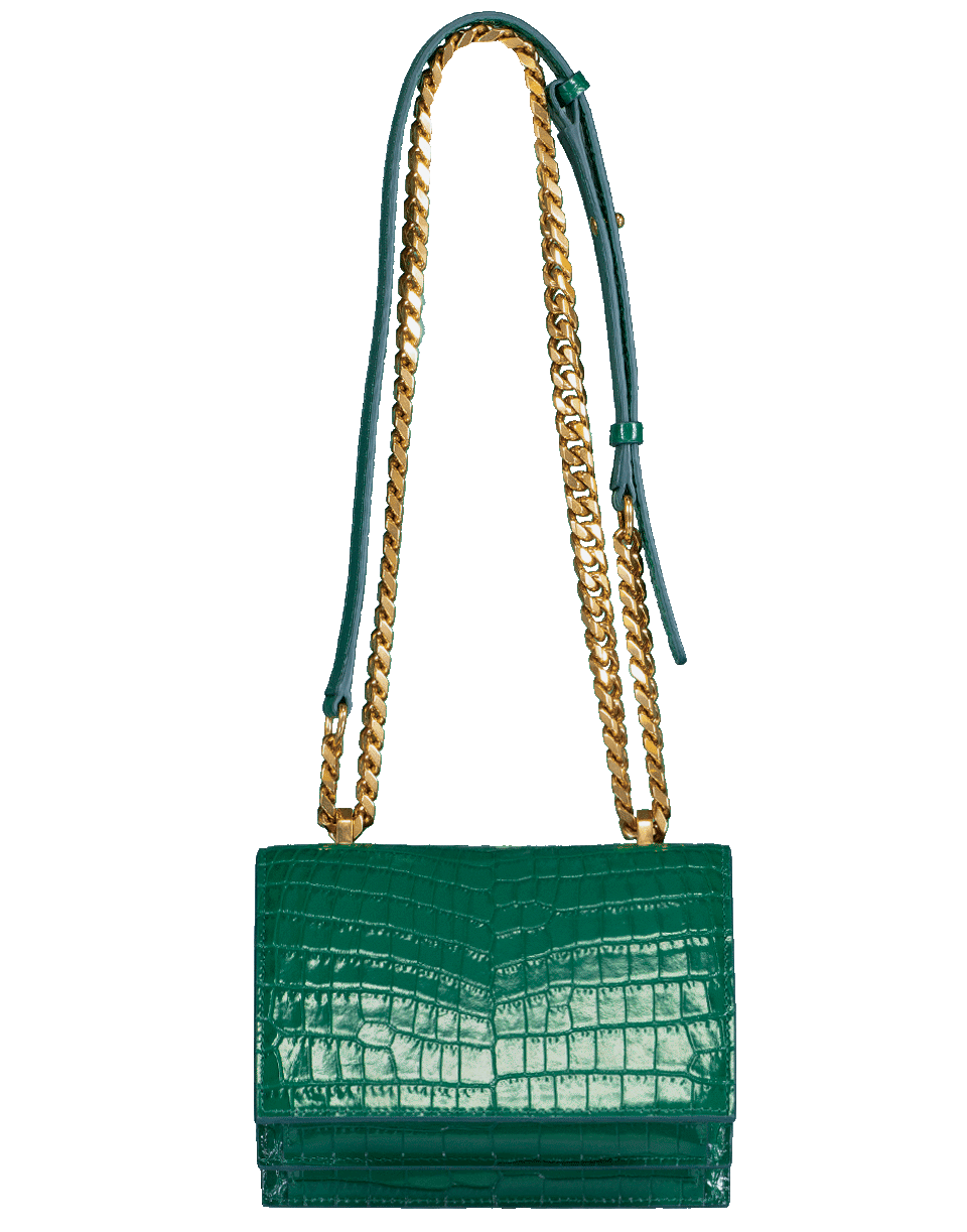 ALEXANDER MCQUEEN-Small Jeweled Satchel-EMERALD