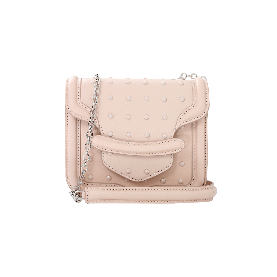 ALEXANDER MCQUEEN-Mini Chain Satchel-POWDER