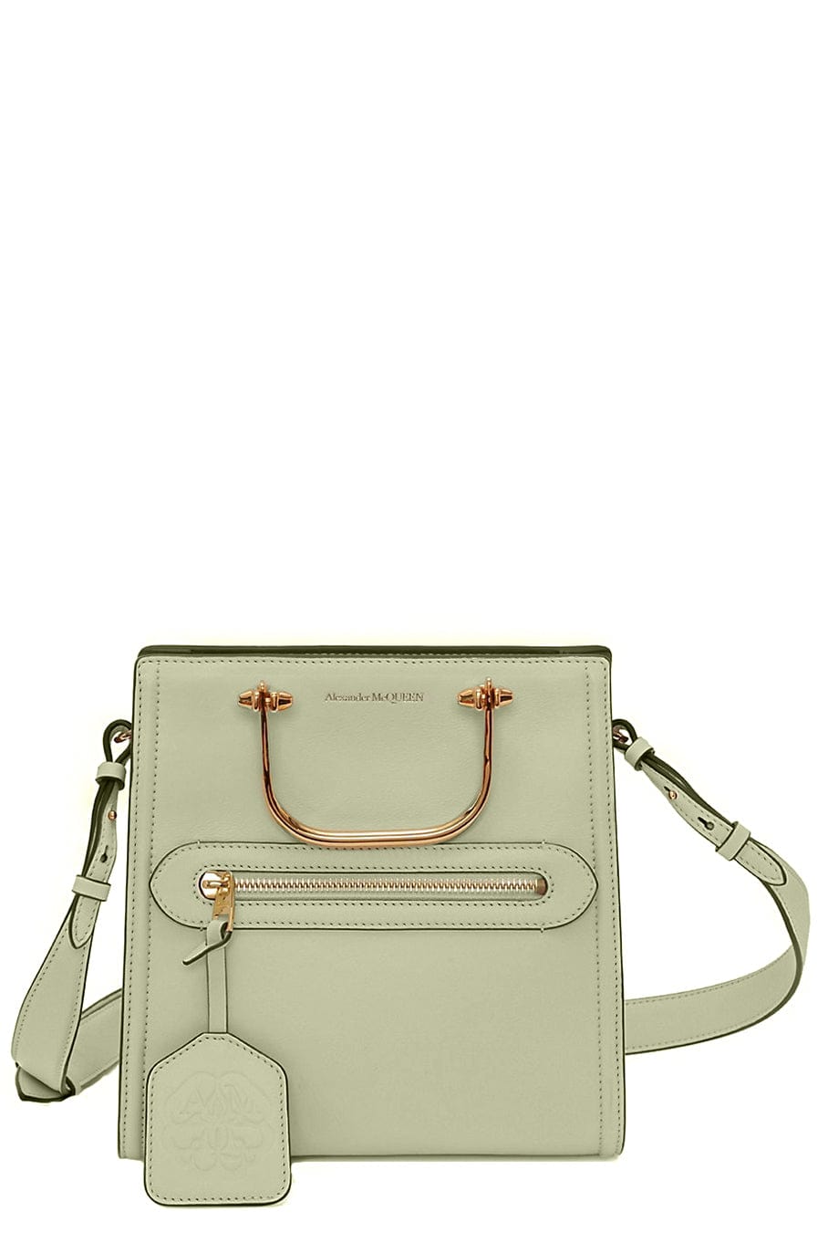 ALEXANDER MCQUEEN-The Short Story Shoulder Bag-SAGE/GRY