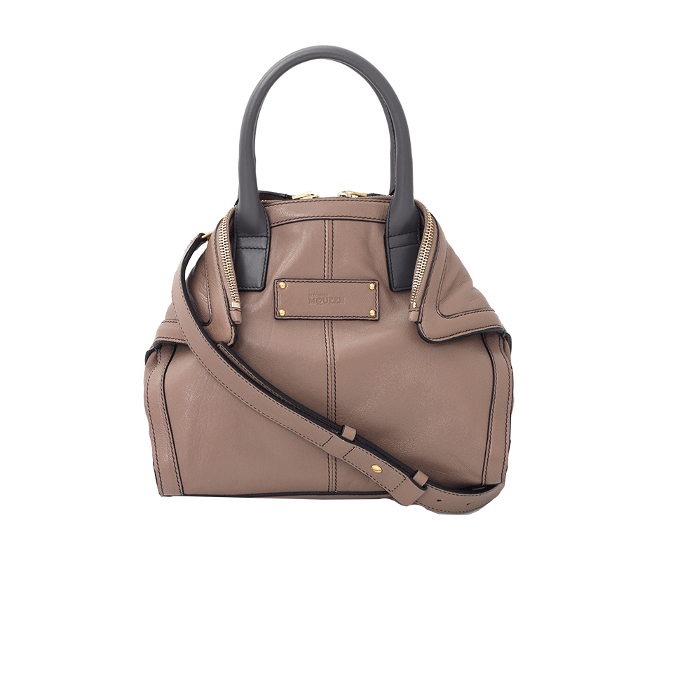 ALEXANDER MCQUEEN-De Manta Mini Tote-MINKGREY