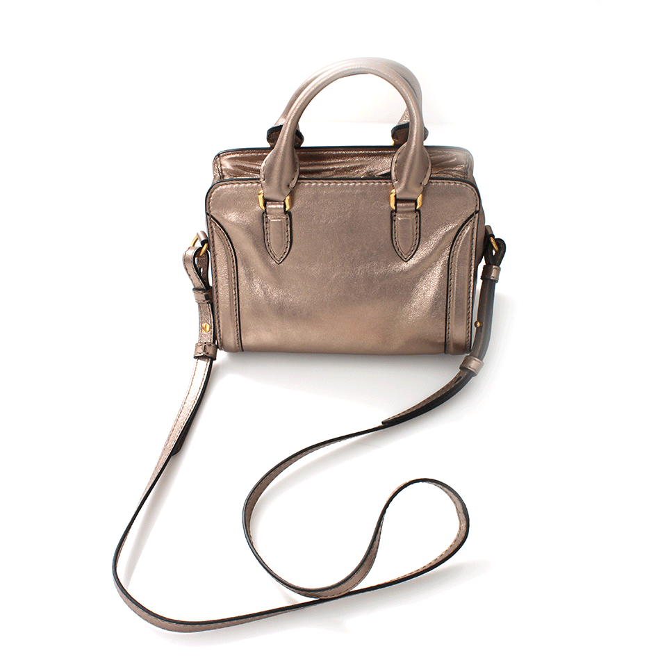 ALEXANDER MCQUEEN-Mini Padlock Tote-NUDE