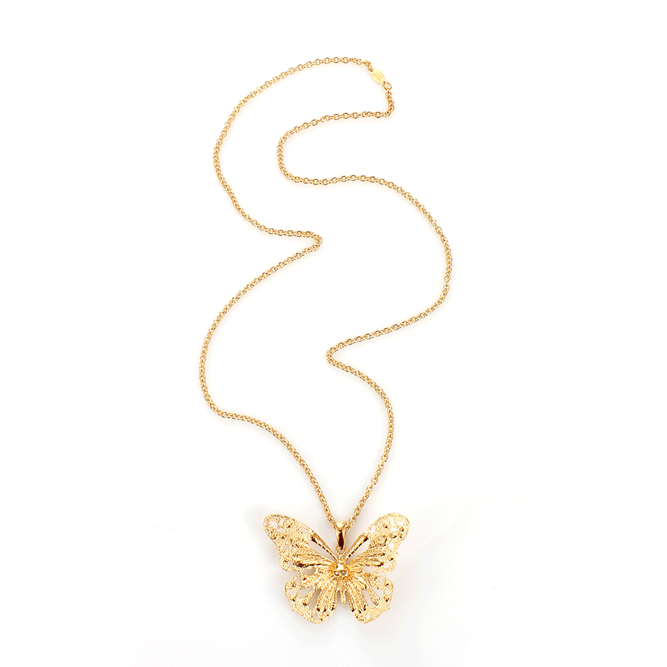 ALEXANDER MCQUEEN-Butterfly Pendant Necklace-AS SAM