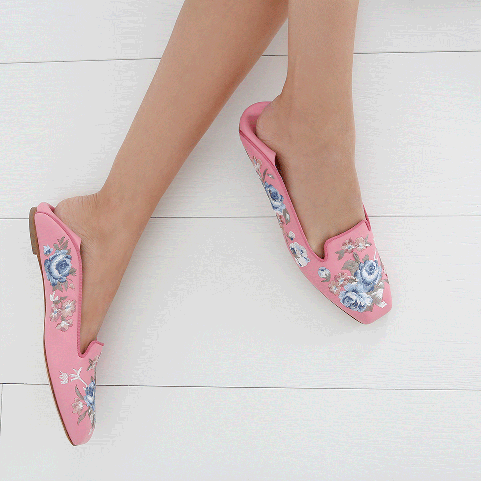 ALEXANDER MCQUEEN-Embroidered Suede Loafer-