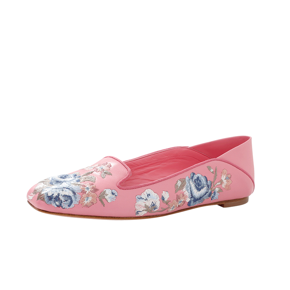ALEXANDER MCQUEEN-Embroidered Suede Loafer-